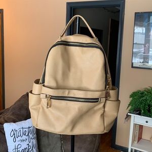 Tan backpack